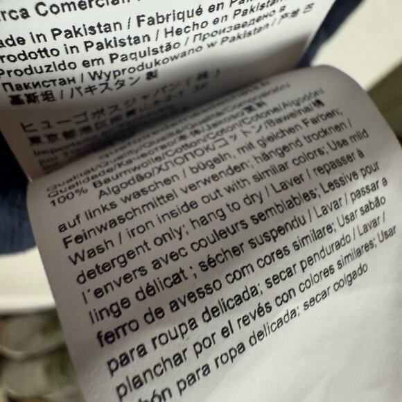 BOSS Hugo Boss Blue Zip Up Short Sleeve Utility Mini Dress Size XL - Picture 16 of 16